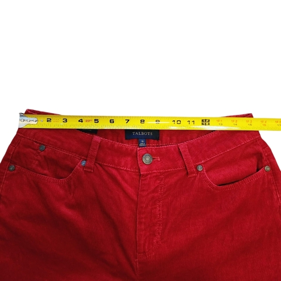 Talbots Red Corduroy Women' s Pants Size  10 - Picture 5 of 14